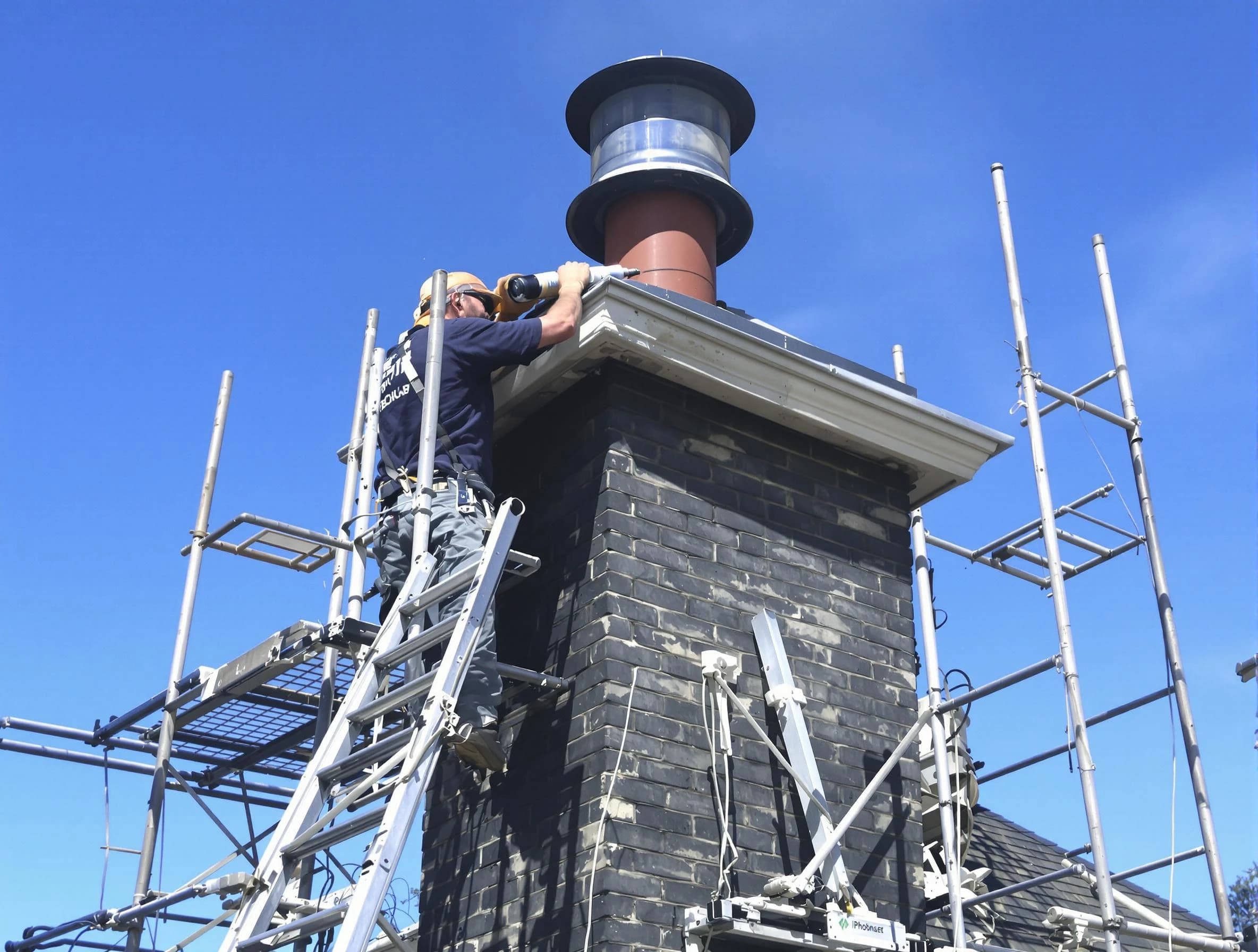 Sturdy chimney crown finished by Chelmsford Chimney Sweep in Chelmsford, MA