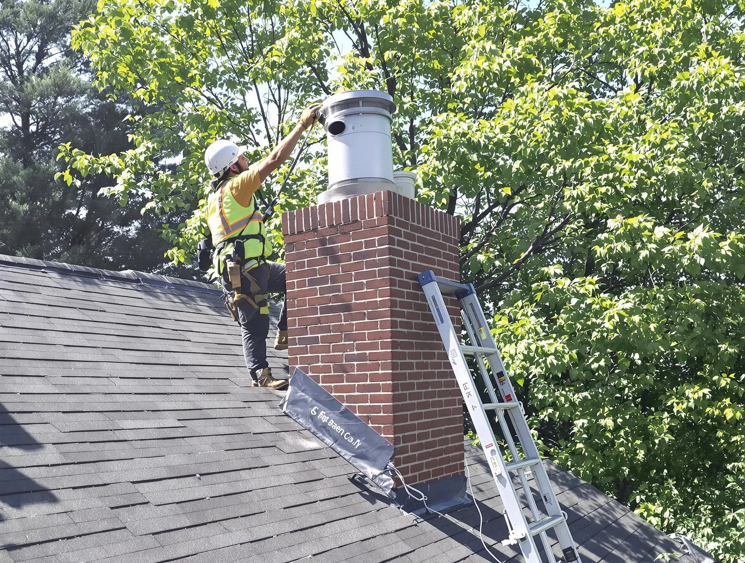 Chimney liner inspection by Chelmsford Chimney Sweep in Chelmsford, MA
