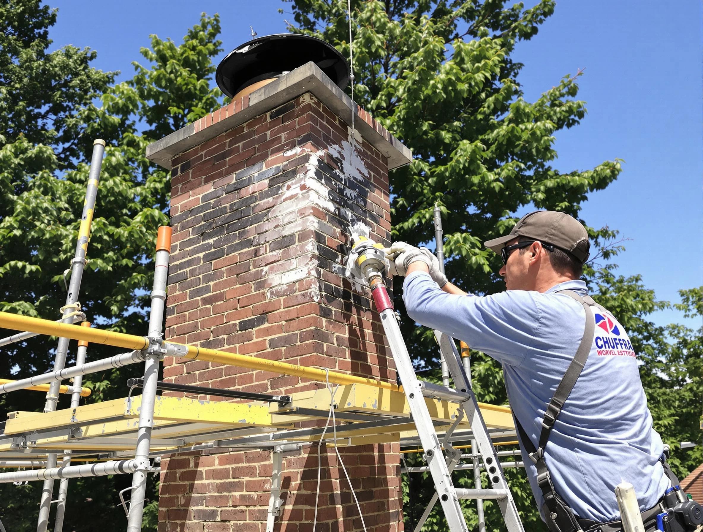 Structural chimney repair by Chelmsford Chimney Sweep in Chelmsford, MA