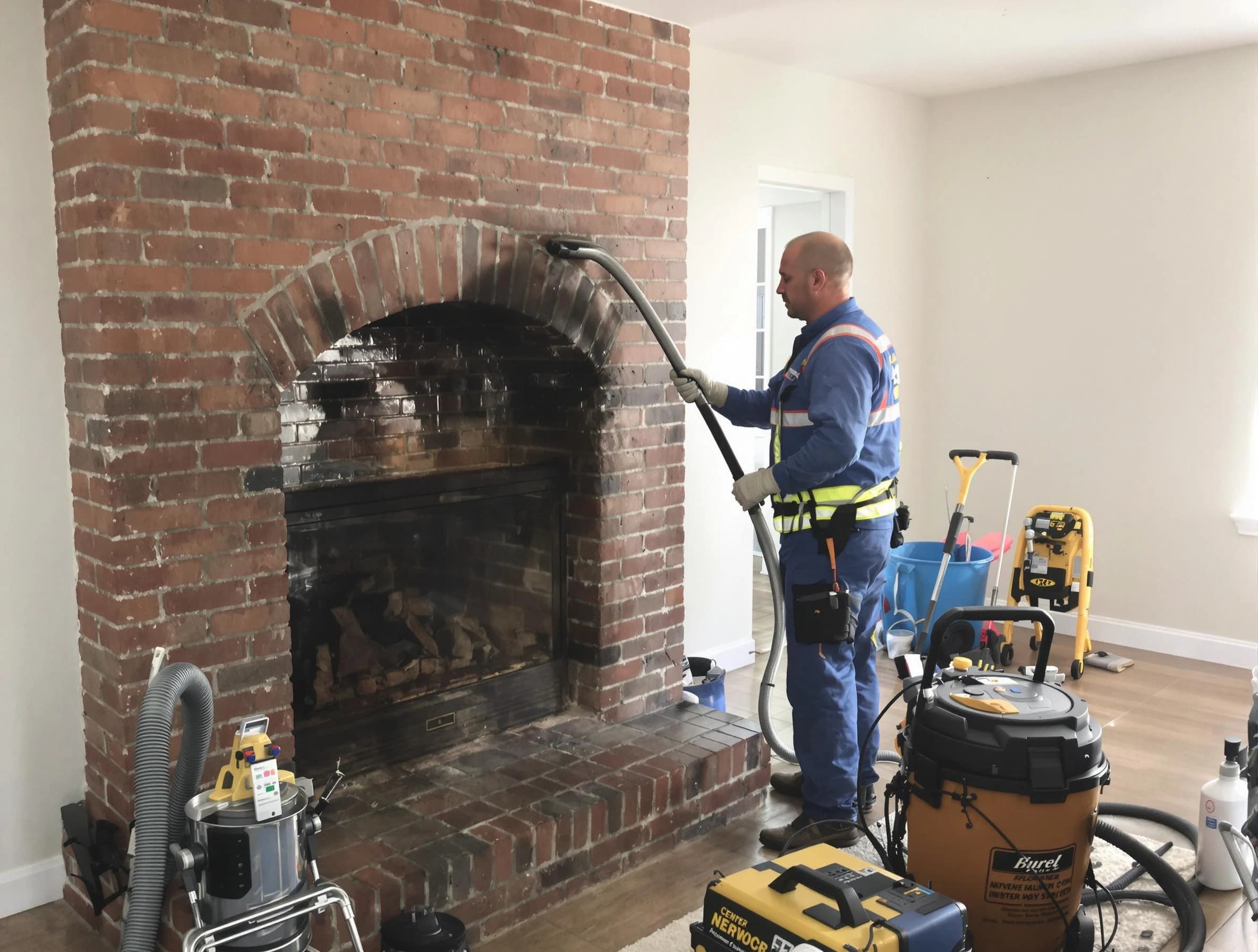 Chelmsford Chimney Sweep expert performing detailed chimney sweep in Chelmsford, MA