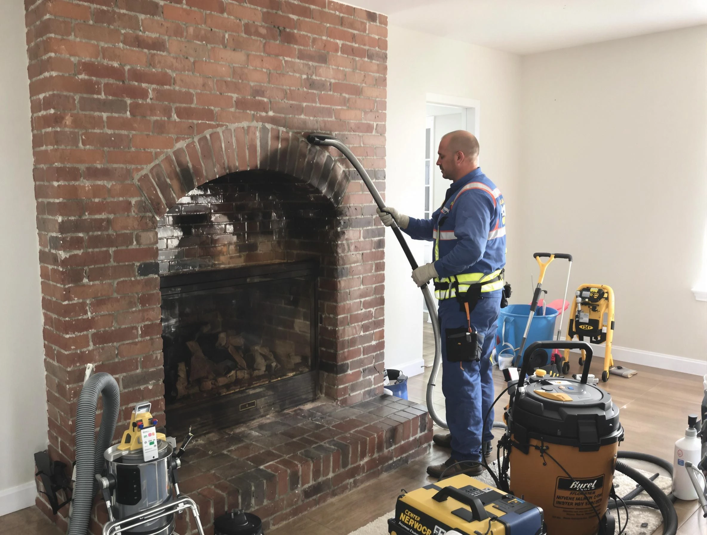 Chelmsford Chimney Sweep expert performing detailed chimney sweep in Chelmsford, MA